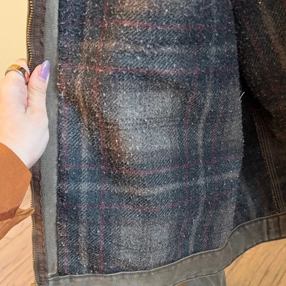 Vintage Carhartt Y2K Detroit J97 CHT Blanket Lined Jacket - Picture 3 of 7